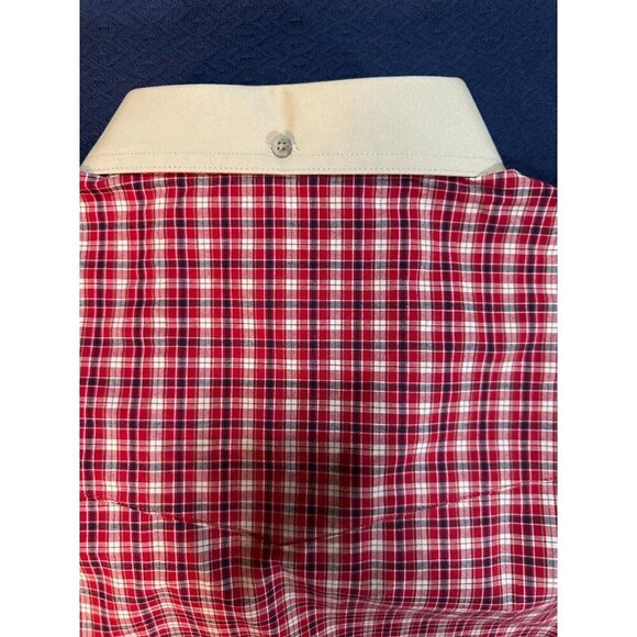 NWT Mens Wrangler PBR Size L XL Red Buffalo Plaid S/S Professional Bull Riders - Picture 3 of 8